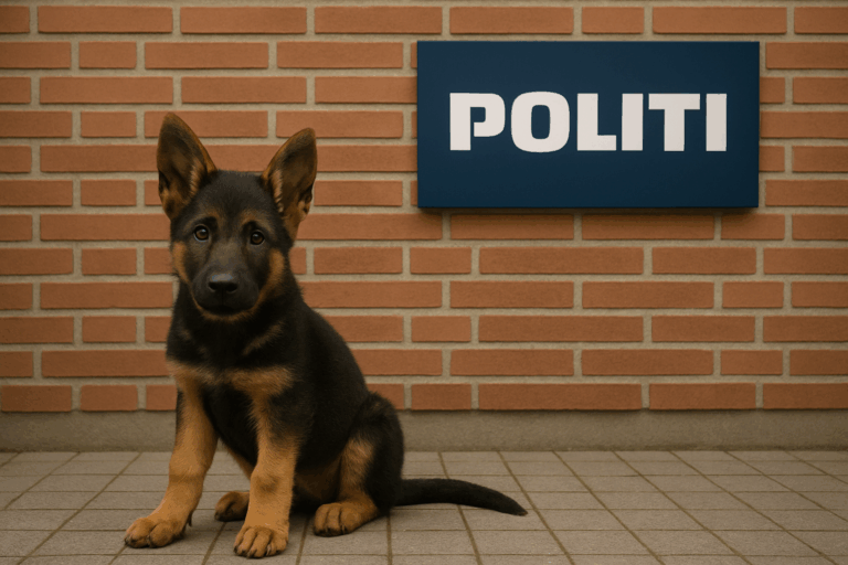 Schæferhvalp fundet i Nørresundby – Nordjyllands Politi efterlyser ejer